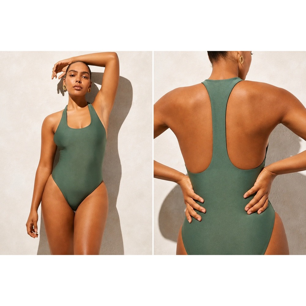 J.Crew | NWT Gail Classic Sculpt Racerback One-Piece Swimsuit Sage | Sz 6